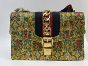 Pre-owned GUCCI jacquard patterns Crossbody Bags Sylvie Small shouder bag BF 12Z xp01757