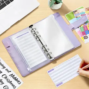 Budget Binder with Money Saving Challenge, Expense Sheets, Challenge Tracker & Category Labels, Envelope Saving Challenges Book for Home Office School