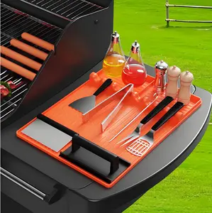 silicone spatula mat,Outdoor grilling、Grill tools organizer、Spice jars storage、Cooking utensils holder、Countertop protection