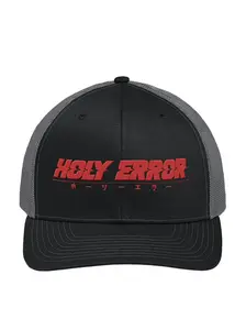 Holy Error Richardson 112 Trucker Hat - Structured Fit, Pre-Curved Contrast Stitching, Breathable Polyester Mesh Back, Urban Style