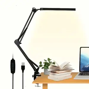 Adjustable 360° LED Desk Lamp, Height Adjustable, Three Lighting Modes, Brightness Adjustable, Flexible Arm Design, Ideal for Desktop, Computer, Nightstand, Drawer Cabinet