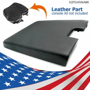 CROSSDESIGN Leather Center Console Lid Armrest Cover Fit For Silverado Tahoe Sierra 2007-13