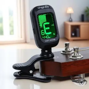 Professional Guitar Bass Ukulele Tuner, Portable Chromatic Tuner for Outdoor Performance & Camping, High-Precision Clip-On Tuner for Acoustic Instruments, Essential tuner Tool for Musicians, beginners and Pros, Portable Guitar Accessories