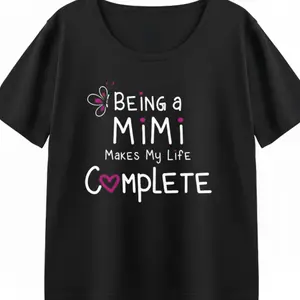 MiMi Tshirt Cute Graphic Tee Womenswear Summer Casual Shortsleeve Butterfly Love Heart Grandma Design Gift For Granddaughters Oversized Comfy Top