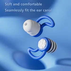 Reusable Silicone Swimming Earplugs, Reusable Swim Ear Protection, Durable & Comfortable Design, Ideal for Swimmers