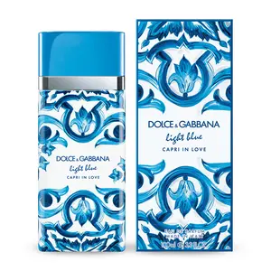 Dolce & Gabbana Light Blue Capri In Love Eau de Parfum 100 ML - 3.4oz EDT | Fresh Mediterranean Escape, Bright Citrus Notes, Soft Florals, Warm Woods, Iconic Design