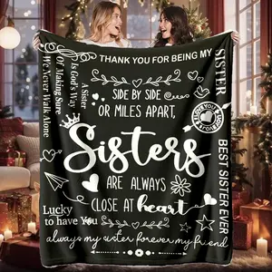 High-Weight Flannel Winter Blanket, Soft and Cozy, Warm and Durable, Perfect Gift for Sisters, Home Decor, Christmas Present, Decorative Giftable Blankets