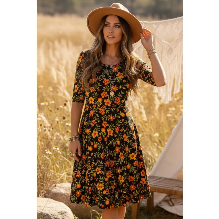 Women's LuLaRoe Nicole Stretchy Casual Polyester Half Sleeve Fitted Full Circle Skirt Dress - Rare Unicorn Print, Vintage, New Without Tags