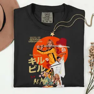 Kill Bill Shirt, Quentin Tarantino Tshirt,Uma Thurman,Retro Movie Shirt,Vintage Film Shirt - scs17406