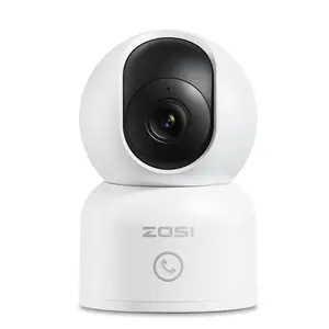 ZOSI 1080P Full HD Security, Surveillance, Card 5G & 2.4G WiFi Press to Call Two-Way Audio Motion Detection Auto Tracking Pan/Tilt Security 360° Views Baby/Pet App Control Monitor Indoor Use Design USB Powered 2MP Home Security System Cameras for Home