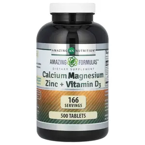 Amazing Nutrition Amazing Formulas, Calcium Magnesium Zinc + Vitamin D3, 500 Tablets