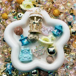 Acrylic Beads Mix 16mm for DIY Projects Bracelets Phone Charms Necklaces Beadable Pens Anklets Hair Beads Bag Chains Earrings Rings Hair Ropes Handmade Gifts Beaded Jewelry