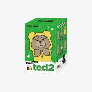 POP MART Ted2 Teddy Bear Action Plush Pendant Keychain Blind Box AUTHENTIC