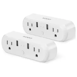 Xodo Wi-Fi Smart Plug Extender 2-Pack with AppControl