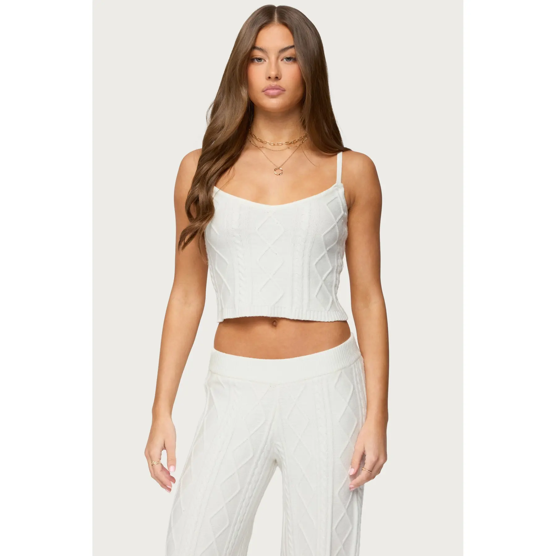 Louise Cable Knit Tank Top