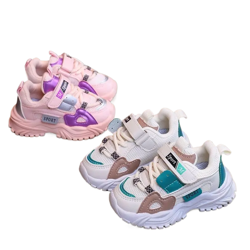 Kids' Casual Trainers, 1-6 Years Old, Non-Slip Soft Sole, Breathable Sneakers for Boys & Girls (Spring-Autumn Wear), 2 - 3 Years