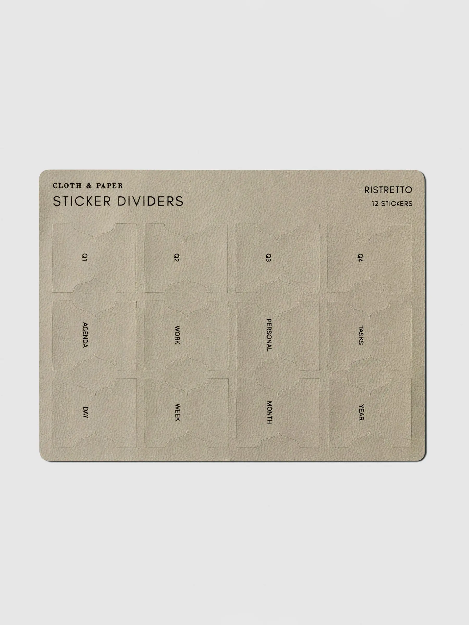 Leather Planner Sticker Dividers