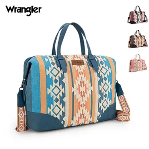 Wrangler [Live] Western Style Foldable Travel Duffle Bag, Overnight Bag for Beach Swim, Sports Gym Bag