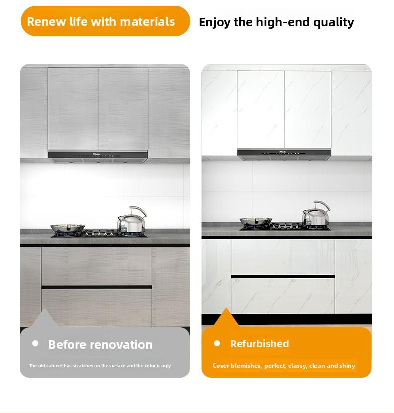 Marble Peel and Stick Countertop Contact Paper, Self-Adhesive Waterproof Oil-Proof Kitchen Cabinet Sticker, Heat Resistant Thickened PET Wallpaper for Furniture, Door, Renovation