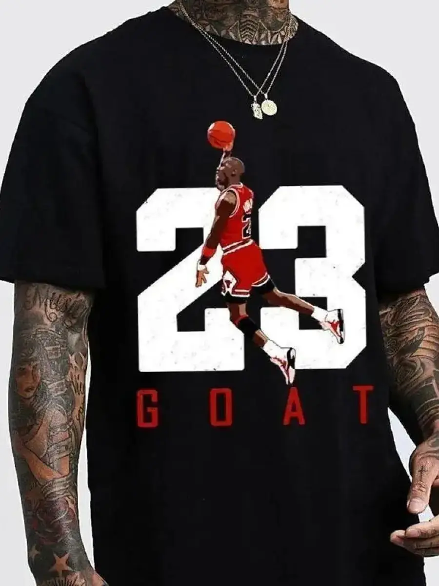 Number 23 Jumpman Tribute T-Shirt – Clean Retro Basketball Tee with Iconic Dunk Pose and Bold Typography for Hoopers & Fans graphic tees men funny shirts,t-shirt   good graphic tees Cotton Menswear