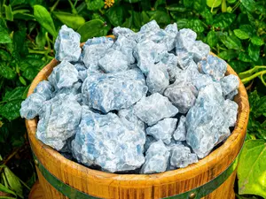 1 lb Blue Calcite Wholesale, Energy Healing Crystals, Blue Calcite Rough Bulk, Crystal Home Decor, Natural Gemstones, Spiritual Decor