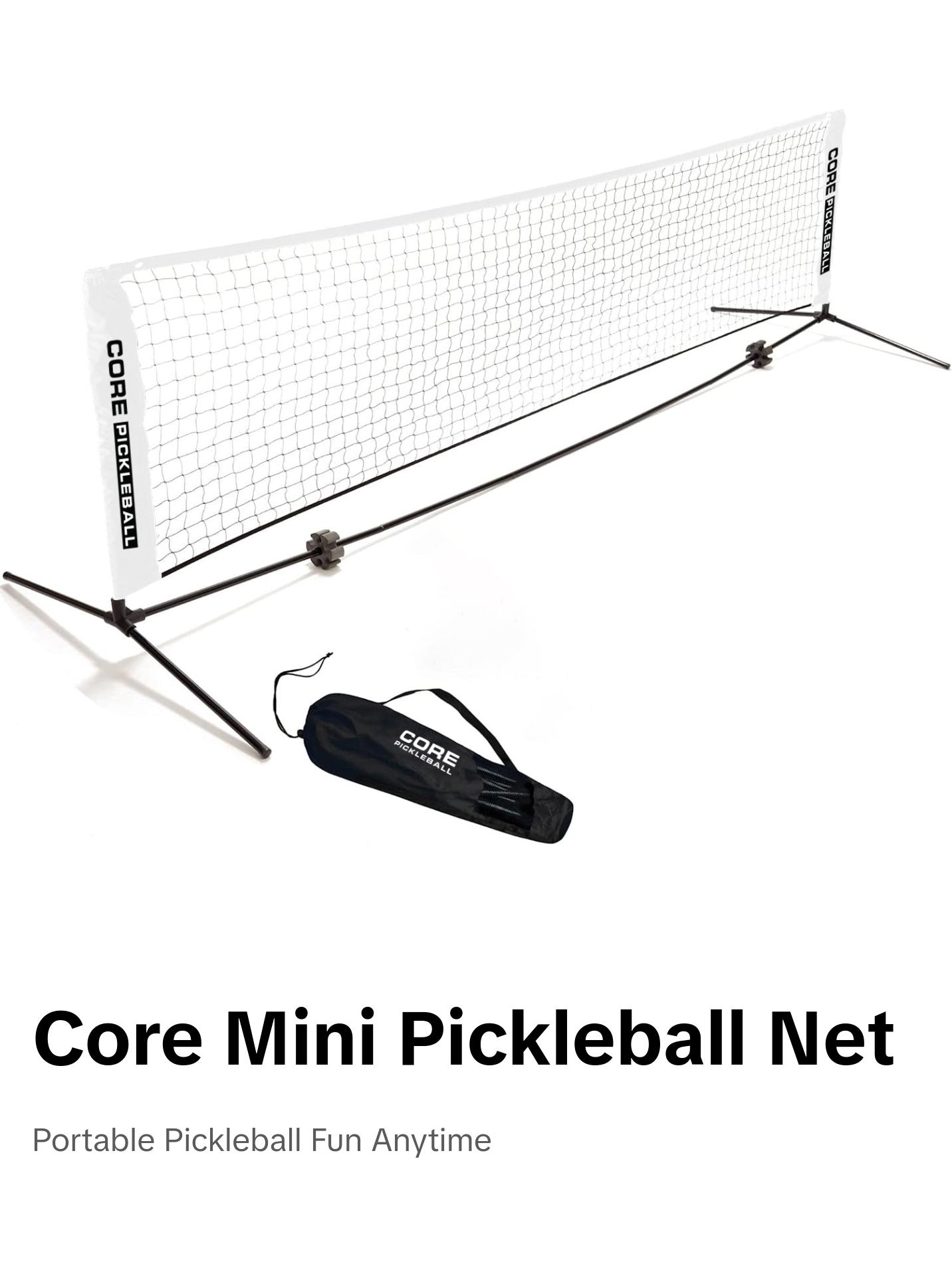 Dink Trainer by CORE | Family Fun Pop Up and Play Mini Pickleball Net | 10 Feet