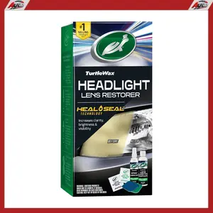 Turtle Wax Headlight Restoration Kit, Removes Oxidation and Yellowing, Restores to Like-New Condition, Increases Visibility and Brightness for Safer Driving, Easy Application