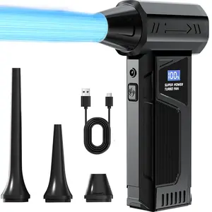 Multifunctional Fan Air Dust Cleaner, Powerful Fan for Car, House, Computer Keyboard, Outdoor Use, 4 Speed Adjustable, High Speed Blower, 110000 Rpm