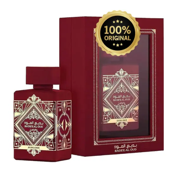 Lattafa Badee Al Oud Sublime Unisex Eau de Parfum Spray - 3.4 oz (100ml) - Beauty & Personal Care Fragrance with Rose, Plum, Jasmine, Moss, Fresh, Vanilla, Woody, Earthy Notes - UAE-Made Single Item