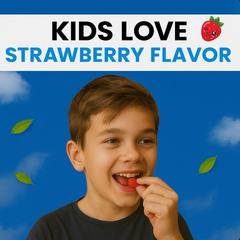 Nourify Heightener Gummies – Bone & Development Nutritional Supplement, Strawberry Flavor