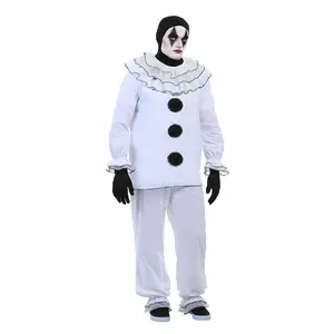 Men's Vintage Pierrot Clown Costume