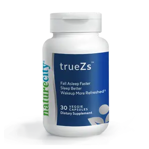 Naturecity TrueZs -30 Veggie Capsules with Shoden Ashwagandha & Suntheanine for Better Sleep Quality Stress Relief Dietary