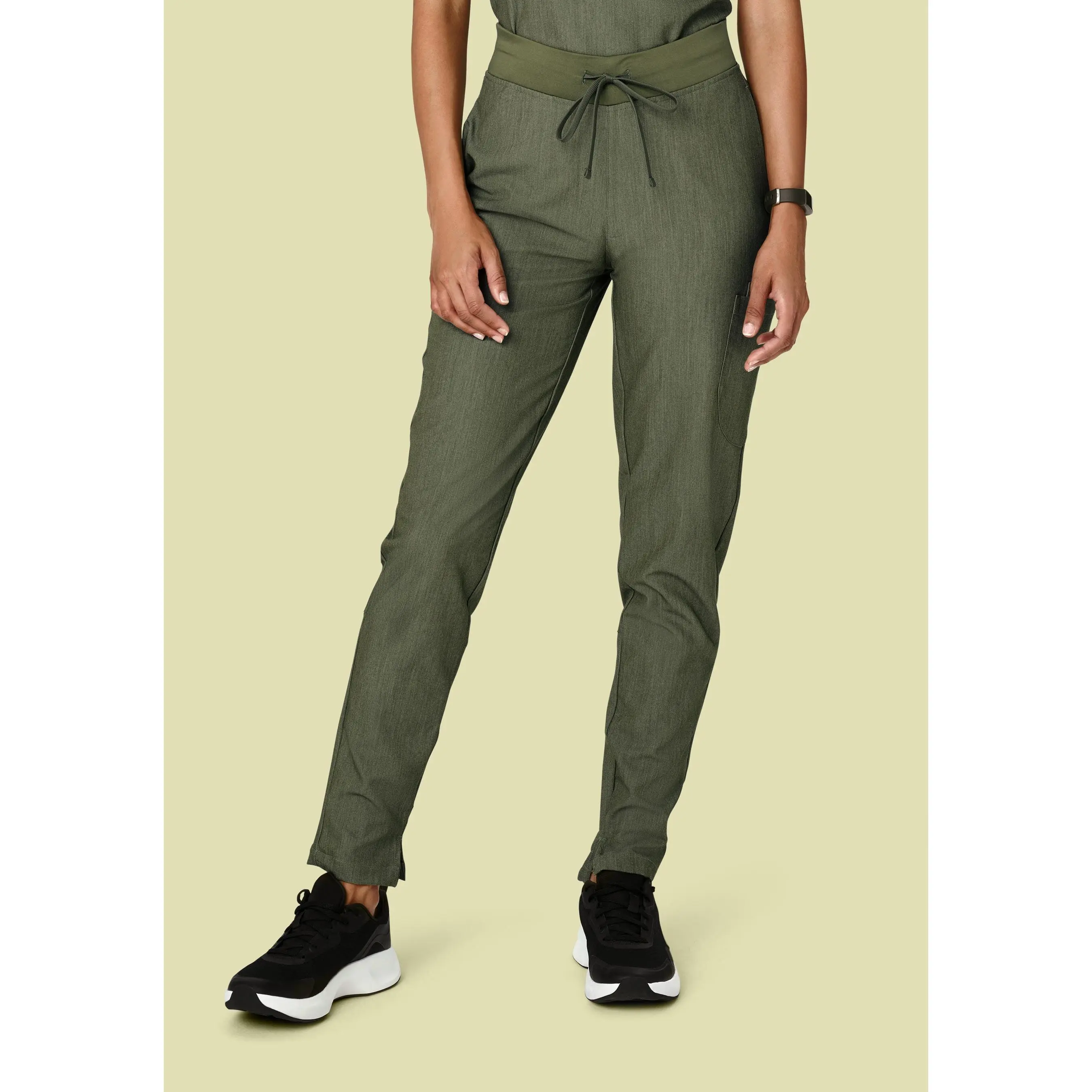 6 Pocket Slim Pants Heather Olive