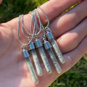 Moldavite vial Necklace