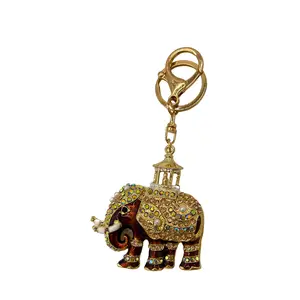 Luxurious Crystal Animal Keychains | Llama, Red Elephant, Royal Elephant