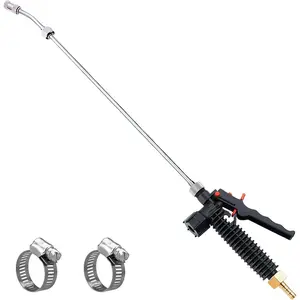 29 Inches Sprayer Wand,Sprayer Wand with 3/8" Brass Barb, Stainless Sprayer Wand with Shut off Valve (3/8" Barb Sprayer Wand)