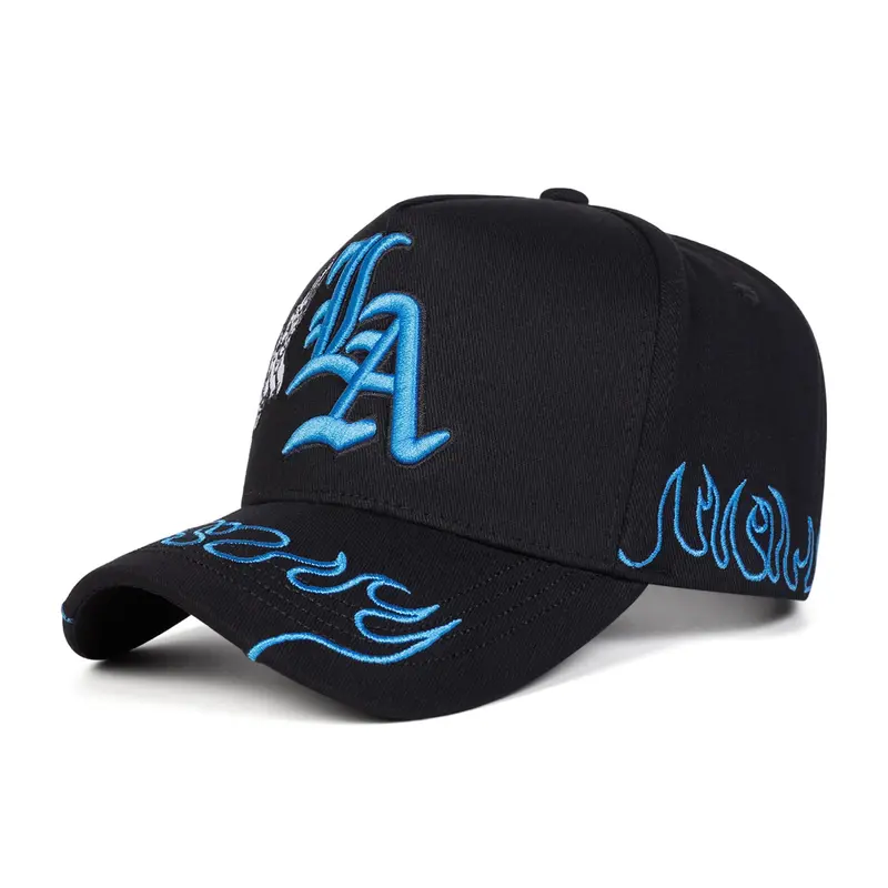 Unisex Gothic La Angel Five-Sided Baseball Hat, Adjustable Sun Protection Casual Hat for Spring & Fall, Outdoor Travel Beach Vacation, Baseball Cap Adjustable