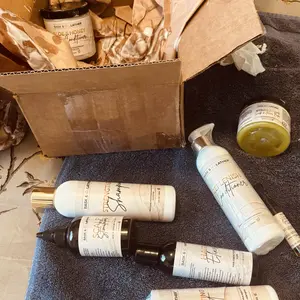 Bask & Lather Ultimate Healthy Hair Care Bundle - Limited Edition with JUMBO Scalp Stimulator, Hair Elixir, Hydrating Mist, Stimulating Balm, Strengthen Shampoo, Replenish Conditioner, Aloe & Honey Deep Conditioner, Volume Serum