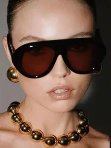 Unisex Vintage Trendy Casual Sunglasses, Retro Large Frame Sunglasses, Fashionable Sunglasses for Women & Men for Everyday Use and Outdoor Activities Styling Sunglasses