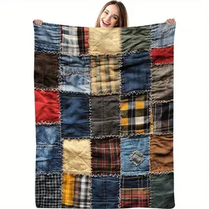 Large Soft Flannel Throw Blanket - Heavyweight 280GSM All-Season Couch Bedspread, Washable Quilt - Cozy, Birthdays, Anniversaries - Brown/Red/Teal/Orange - Best Friend Birthday Or Housewarming Present -