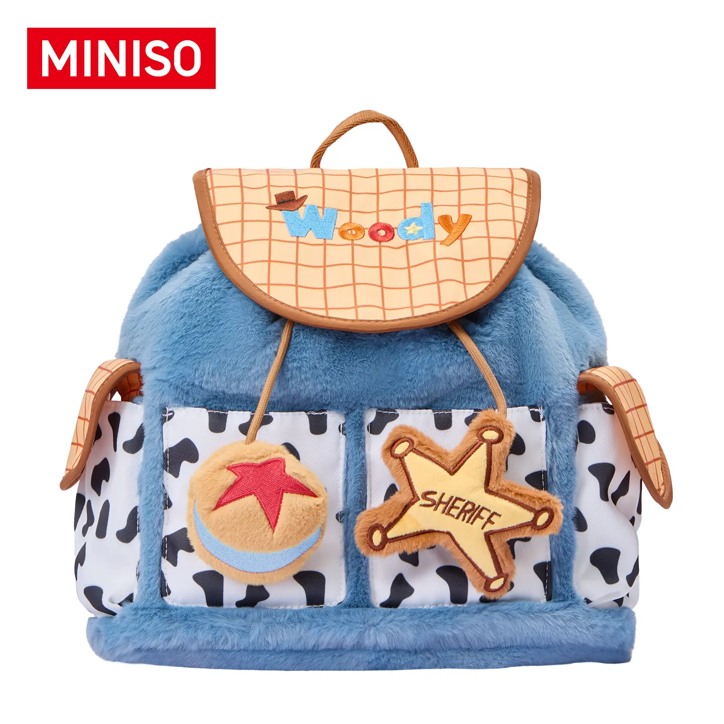 MINISO x Disney Pixar Toy Story Backpack - Buzz Lightyear & Woody Themed Lightweight School Backpack for Travel & Everyday Use，Back To School