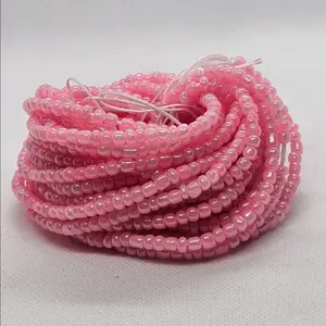 Pink Waist beads (tie-on 50 inch)