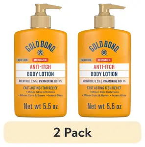 (2 Pack) Gold Bond Medicated Intensive Relief Anti-Itch Lotion, 5.5Oz Chattem