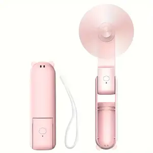 Mini Portable Summer Fan USB Rechargeable, Cute Compact Design, Perfect for On-The-Go Use, Cool Companion for Hot Days