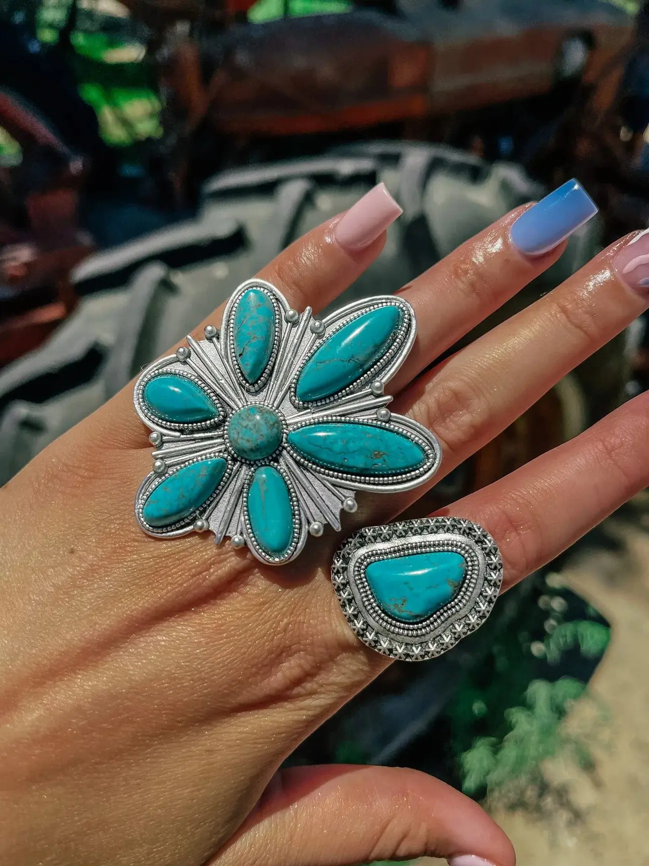 Smaller ring—-Southwest odd round ring Smaller ring—-Southwest odd round ring