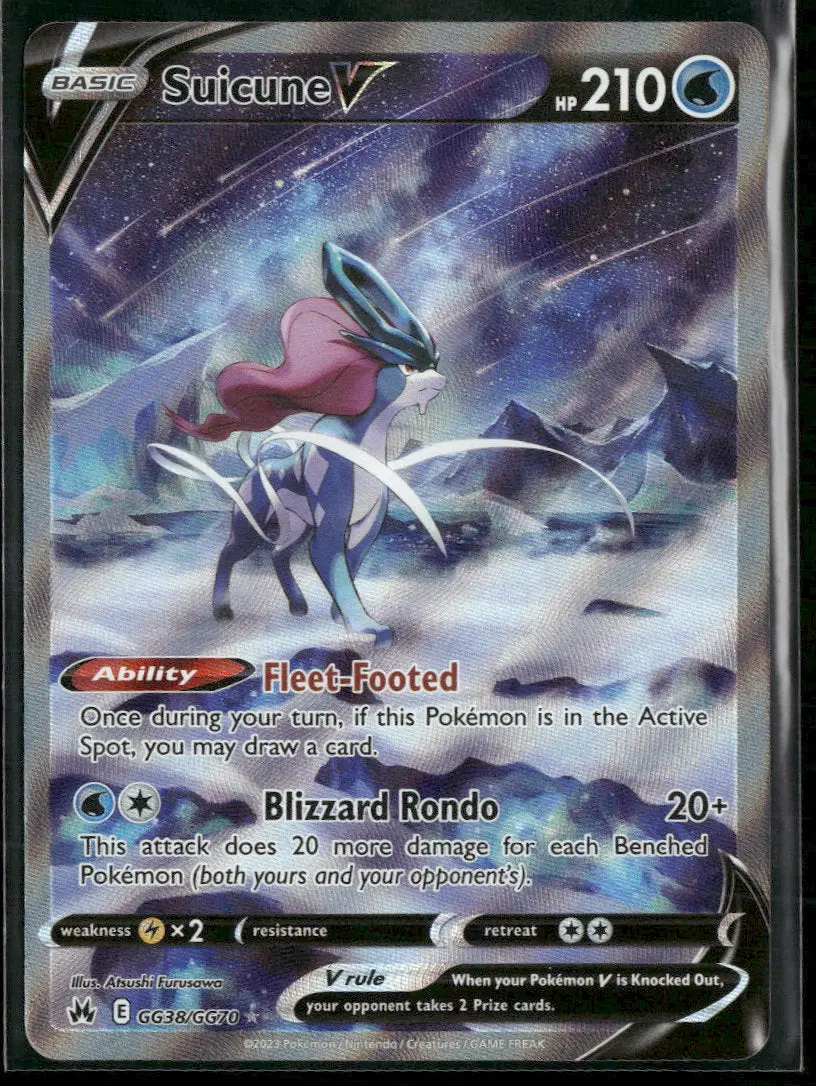 SWSH: Crown Zenith: Galarian Gallery Suicune V #GG38/GG70