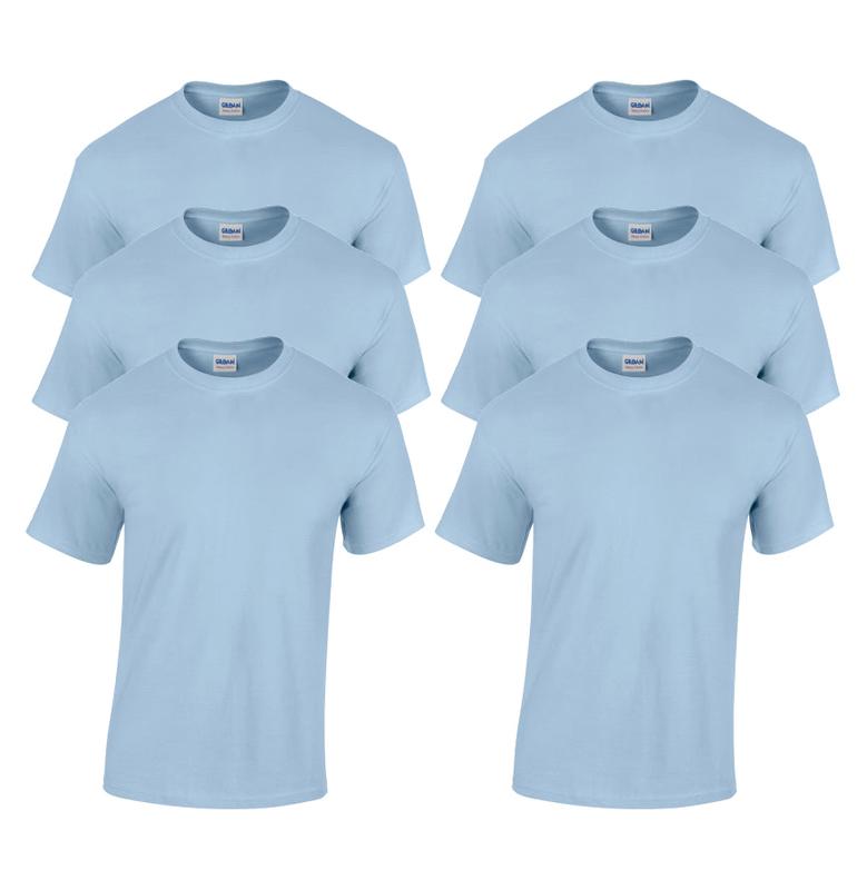 6-PACK - Gildan G500 Adult Heavy Cotton 5.3 oz T-Shirt