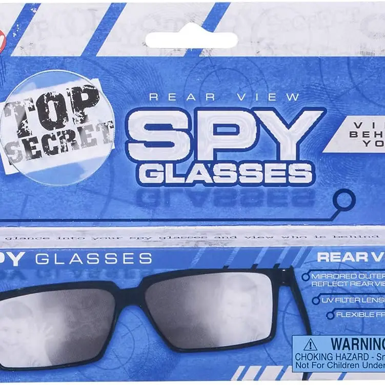 Spy Look Behind Sunglasses Rear View Mirror - Detective Gadget Magic Trick Toy