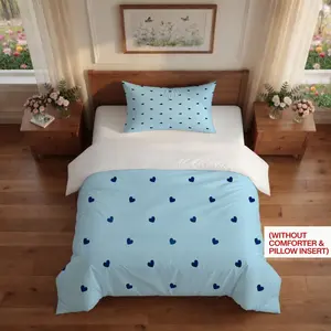 2/3PCS Printed Bedding Set (1 Duvet Cover + 1/2 Pillowcases), Single-Sided Pattern, No Comforter/ Pillow Insert Included, Ideal for Daily Use & Special Occasion Gifting