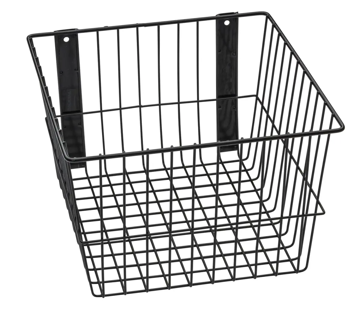 Rack Em Racks 9090-B Universal Wire Basket, Black - 12 x 12 x 8 in.